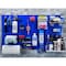 Triton Products (2) Square Hole Pegboards W/ Mounting Hardware, Epoxy 18-Gauge Steel, Blue, 24" W x 42-1/2" H LB2-B - alternate 4